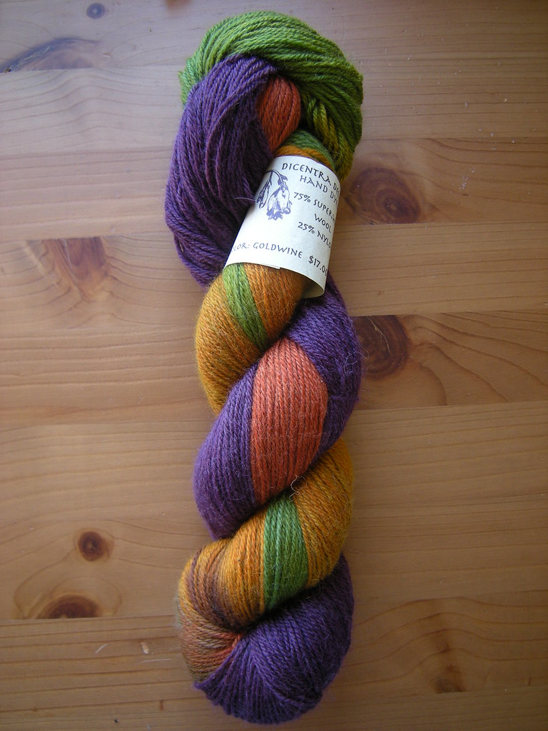 Dicentra Designs Sock Yarn Goldwine Fiber 75 Superwa… Flickr