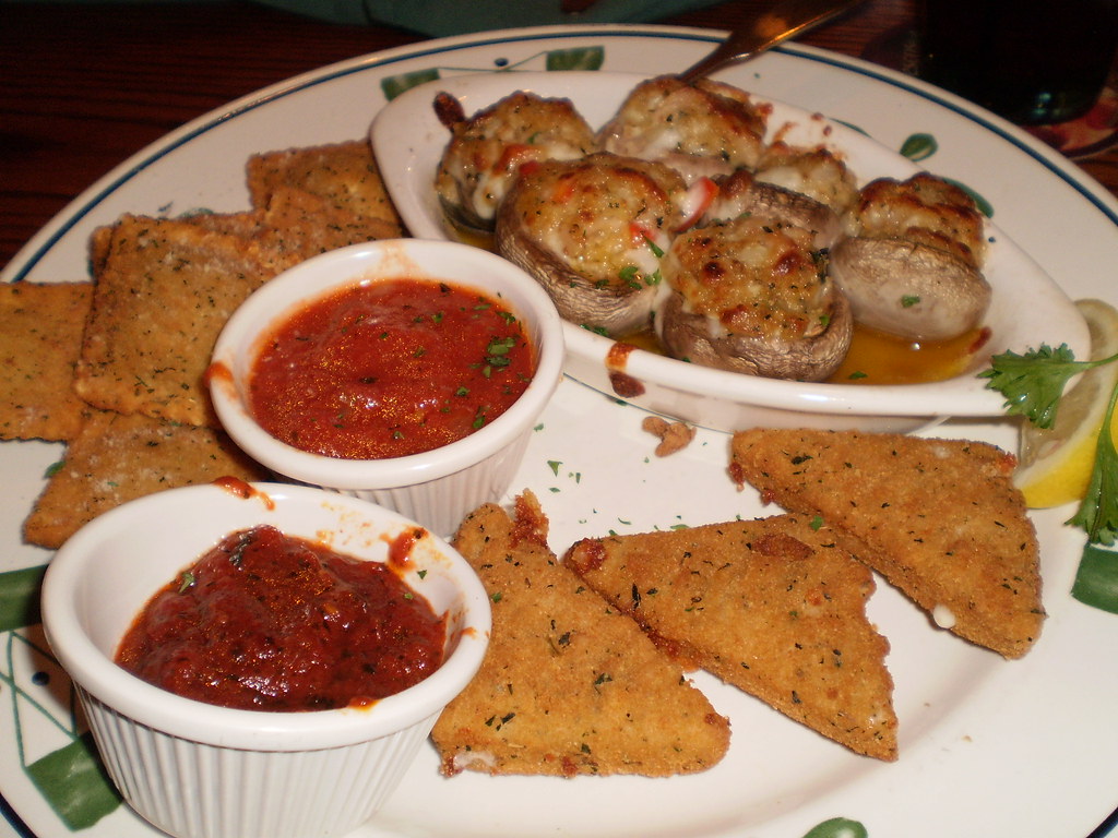 Create a Sampler Italiano stuffed mushrooms, fried mozzare… Flickr