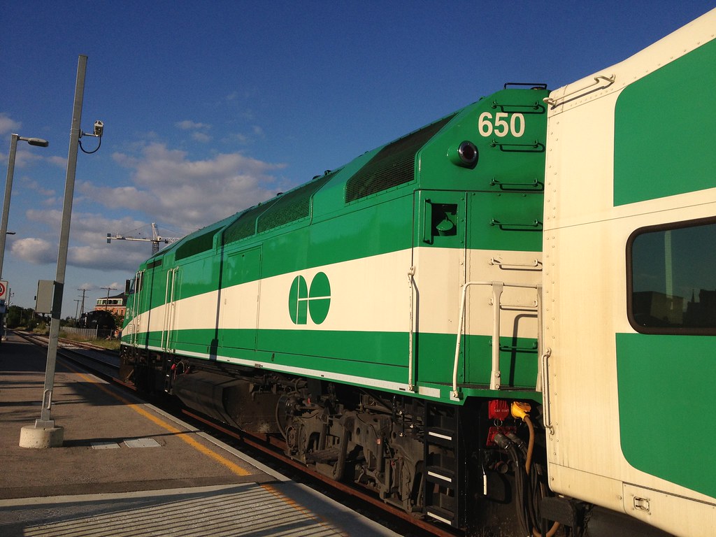 GO Train, Guelph June 16/15 A GO Train arrives briefly in … Flickr