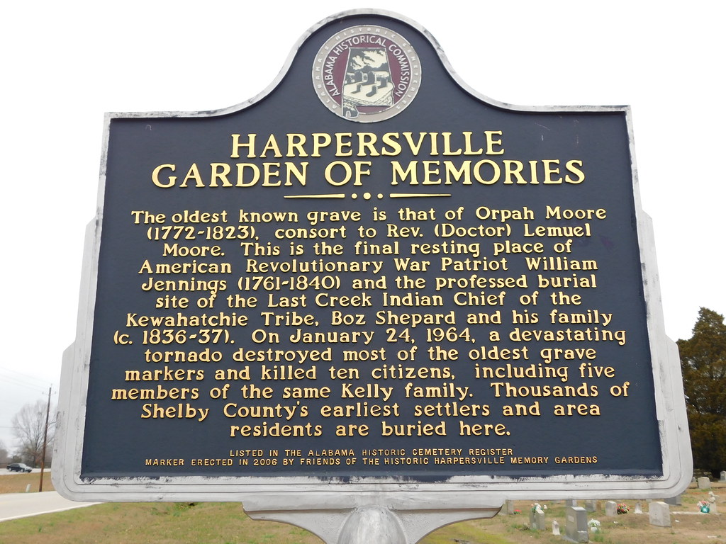 Garden of Memories Historic Marker Harpersville, Alabama Flickr