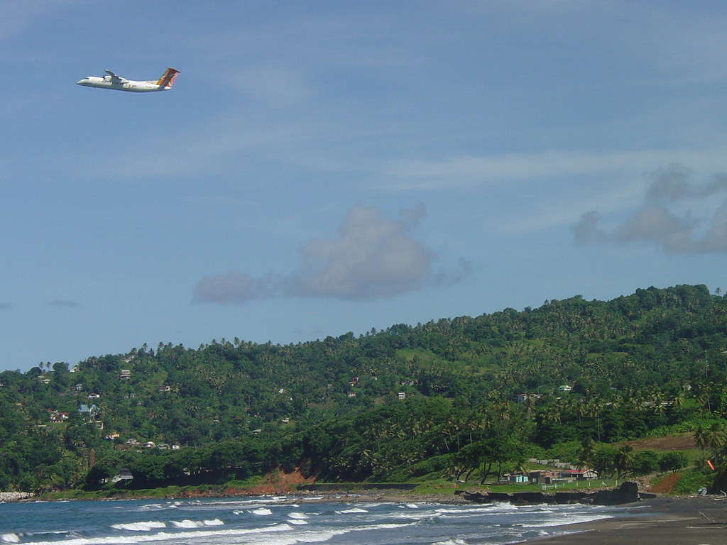 Melville Hall Airport,(somewhere in that rain forest below… Flickr