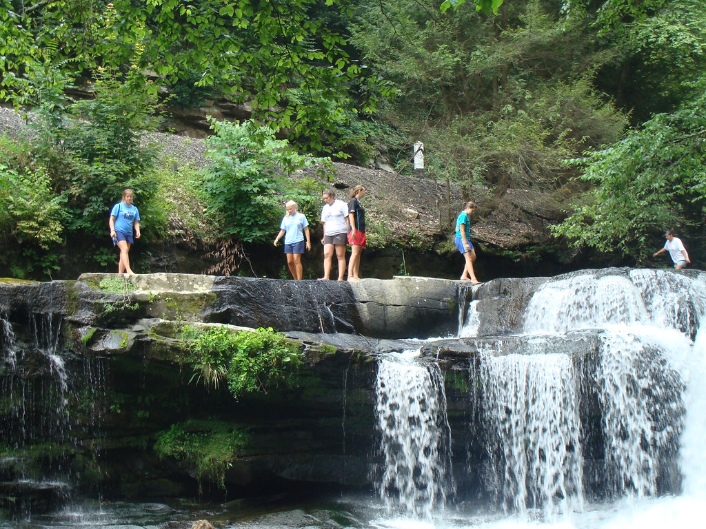Falls near Oak Hill, West Virginia work campers enjoying a… Flickr