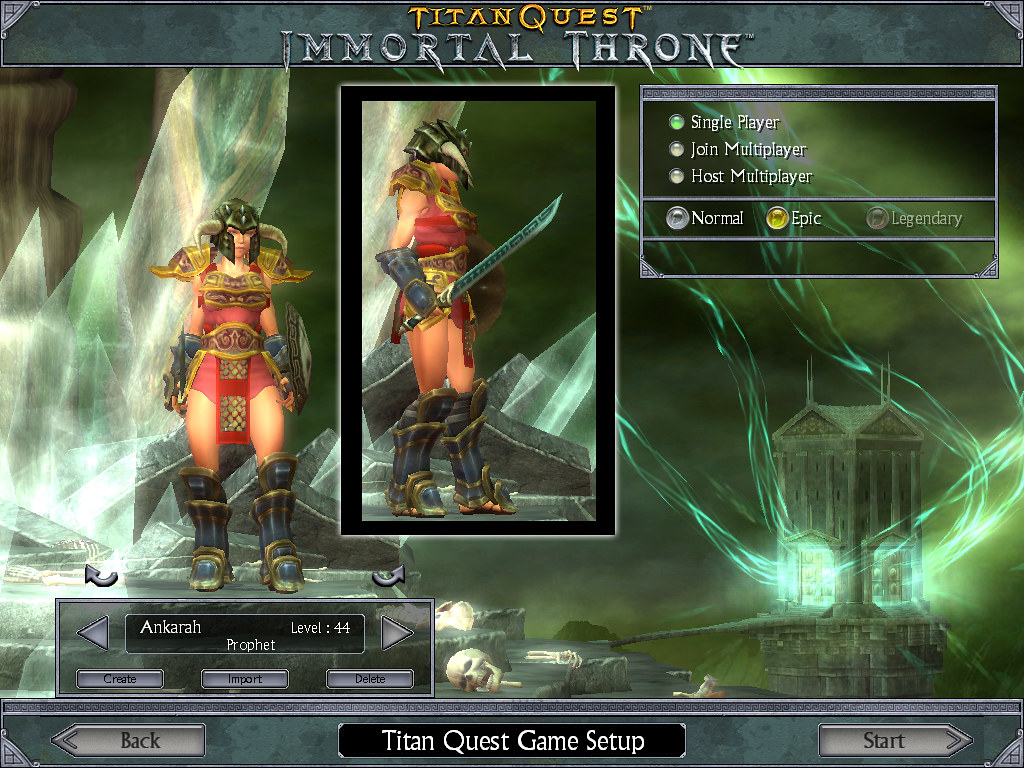 Titan Quest Opening Screen Unattractive armor, but nice st… Flickr