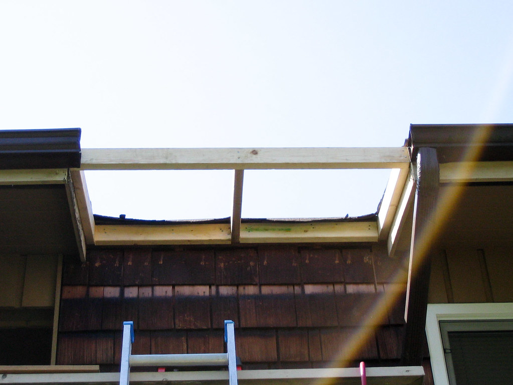 Overhang repair during Construction Construction Flickr