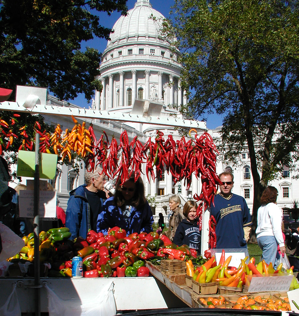 Peppers at the Farmer's Market, Madison, Wisconsin Flickr
