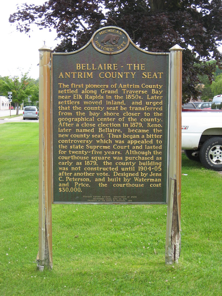 Bellaire historic marker Bellaire, Michigan Joseph Flickr