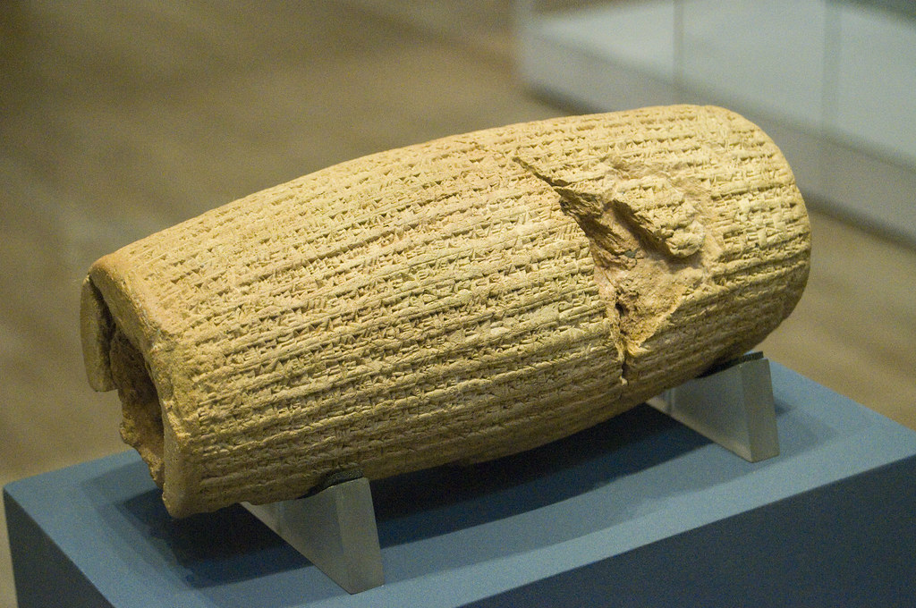 CYRUS CYLINDER One of the most important artifacts from th… Flickr