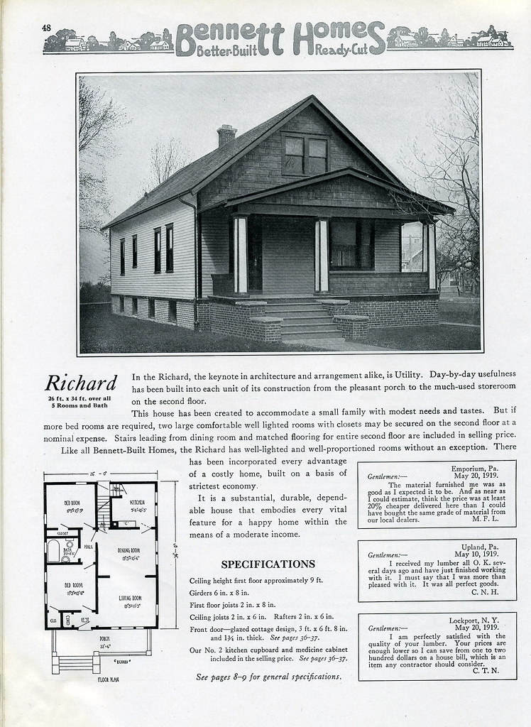 Homes 1920 The Richard Daily Bungalow Flickr