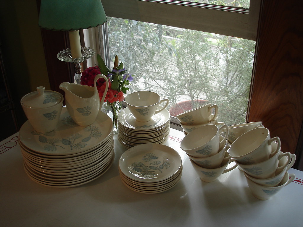 my new/old dishes heather Flickr