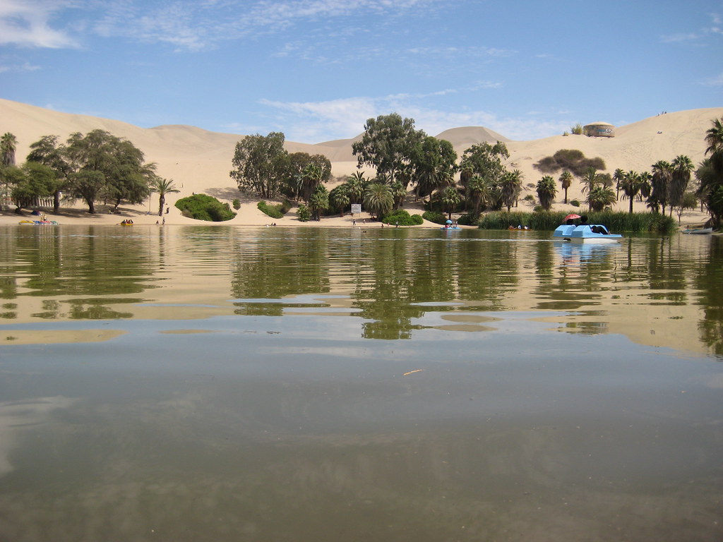 Oasis An oasis in the desert. You can do sand dune boardin… Flickr