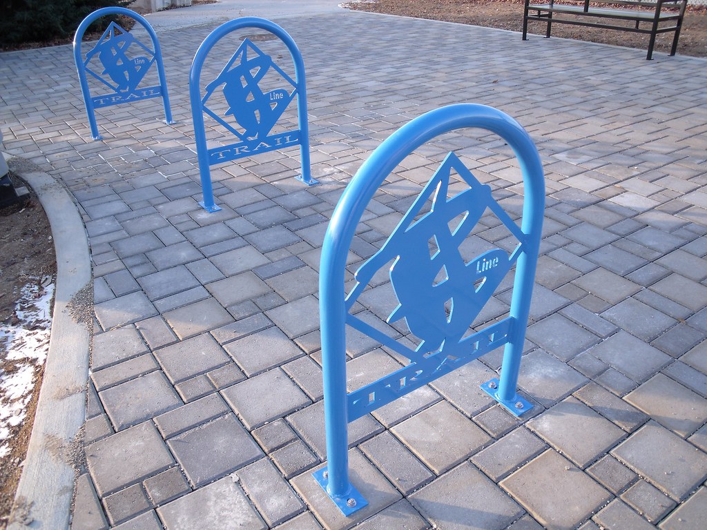 Bloomington BLine Trail bike racks Greg Raisman Flickr