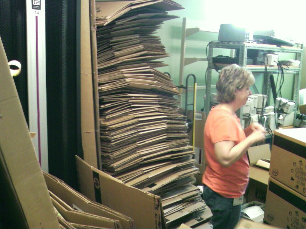 Stack of brokendown cardboard boxes justlooking Flickr