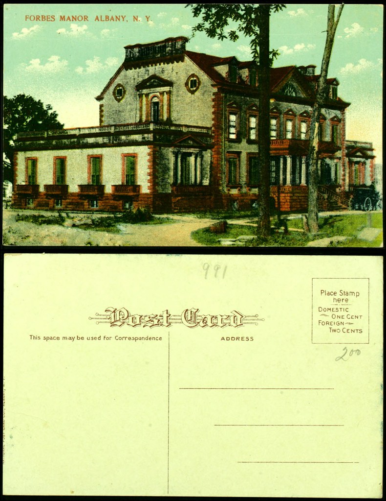 Forbes Manor Albany NY postcard Forbes Manor wasn't its or… Flickr
