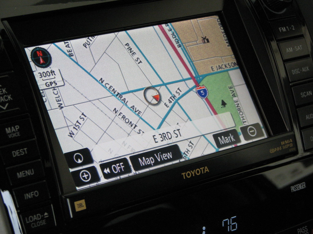 Onboard navigation 2008 Toyota Tundra navigation system. Lithia