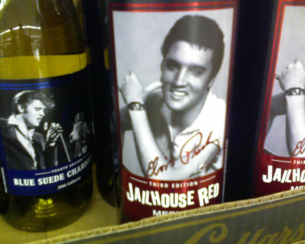 Elvis Wine Jailhouse Red. I'm waiting for this stuff to go… Flickr