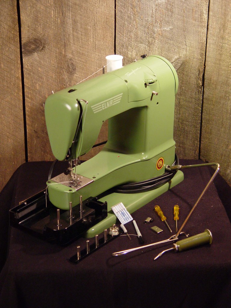 1950s Elna Sewing Machine This lovely machine garnered a *… Flickr