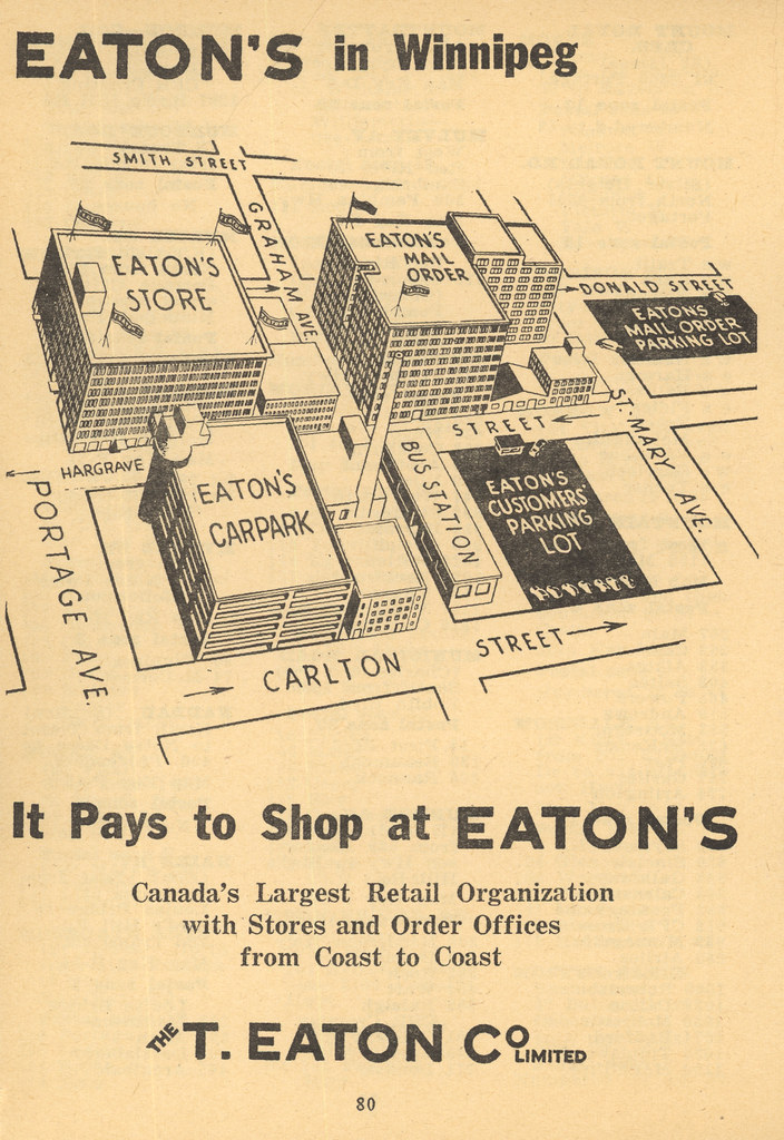 Eaton's in Winnipeg (1962) T. Eaton Co. Limited. Eaton's i… Flickr