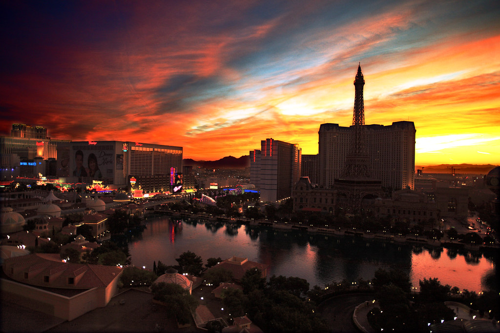 Las Vegas Sun Rise View On Black ehpien Flickr