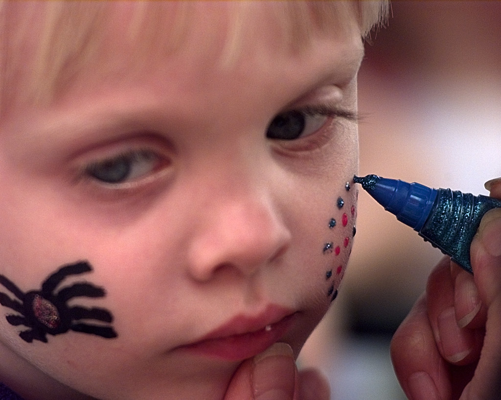 Columbus Day Community Fair Kyle Landin has his face paint… Flickr