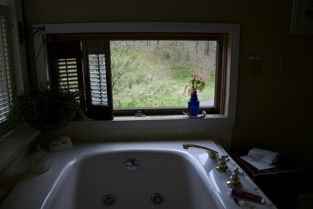 bathtub the best tub ever. in the main cabin at Snug Hollo… Flickr