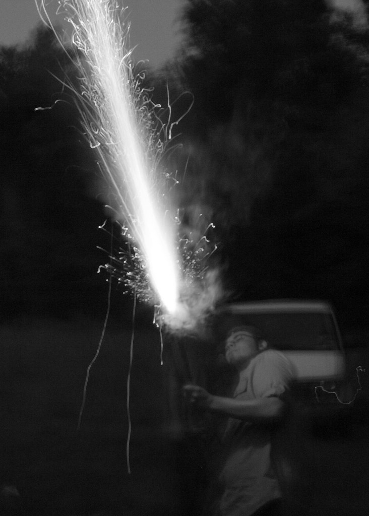 Cannon B/W Ever wondered what 6 or 7 Roman Candles taped t… Flickr