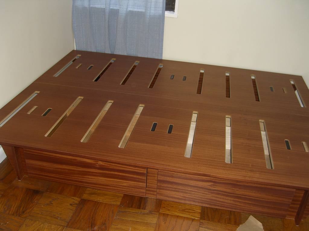 New Bed FInished With the platform on. Very easy to put … Rachel