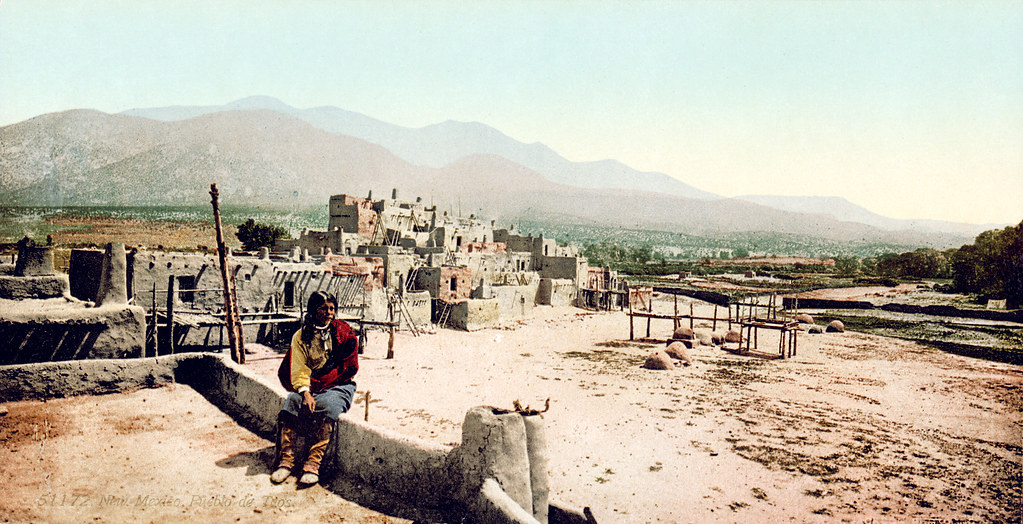 Pueblo de Taos, New Mexico, ca. 1902 From the Detroit Publ… Flickr