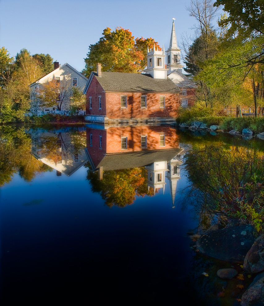 Harrisville Public Library Most photographed scene in New … Flickr