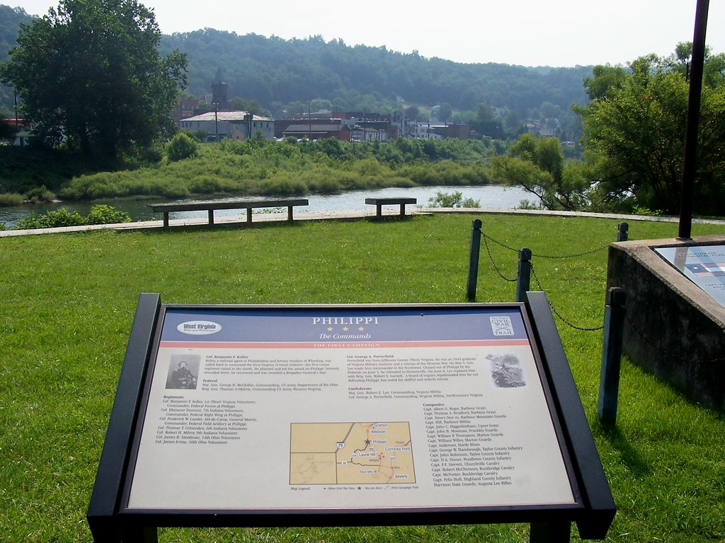 Civil War Historical Marker Blue and Gray Park, Philippi, … Flickr