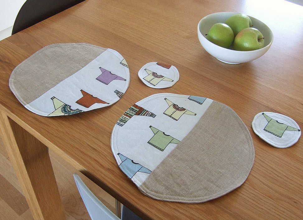 Linen Placemats and Coasters Linen placemats made with my … Flickr