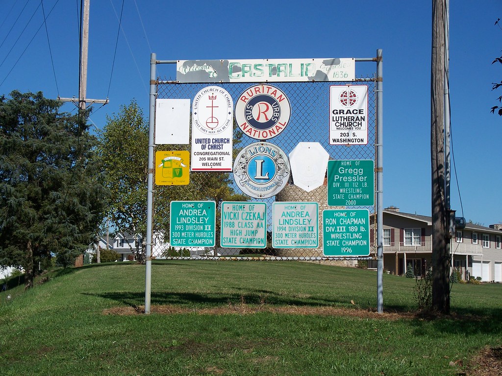 OH Castalia Entrance Entrance to Castalia, Ohio. Flickr