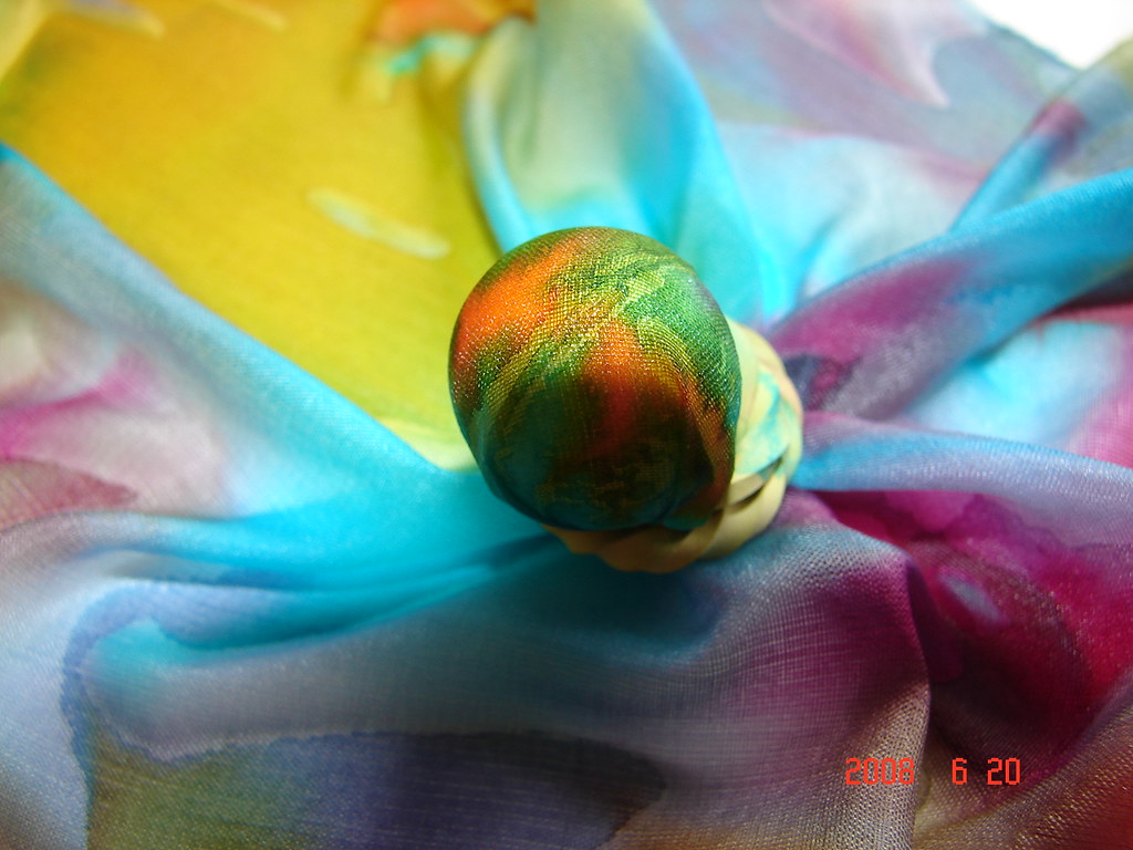 Técnica Flores de tiedye / Tiedye flowers Pintura em Seda / Silk