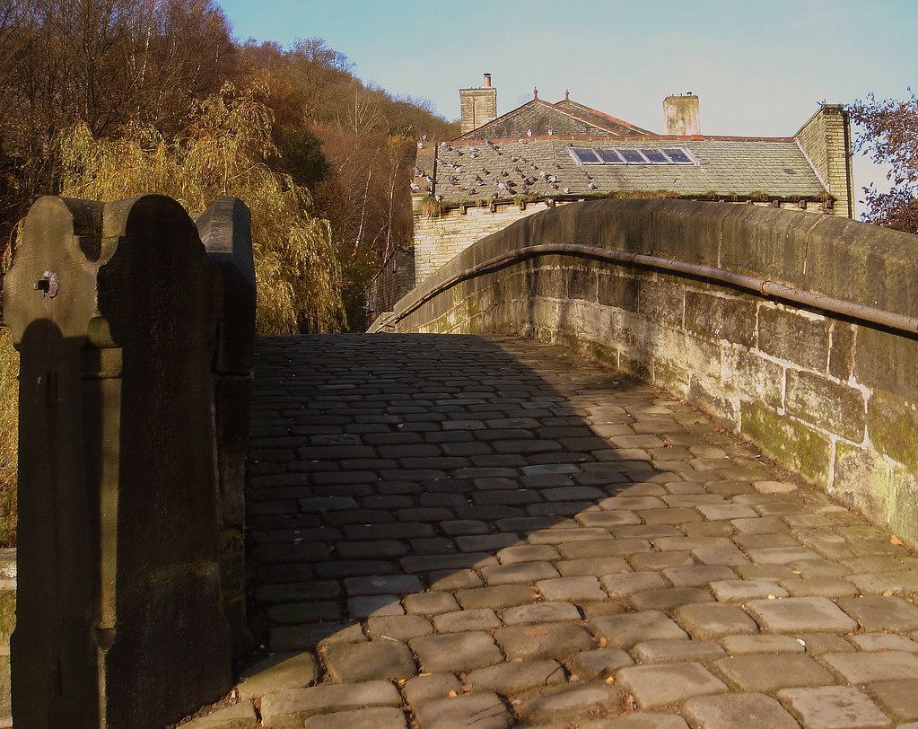 the old pack horse bridge Hebden Bridge, Yorkshire Hebden … Flickr