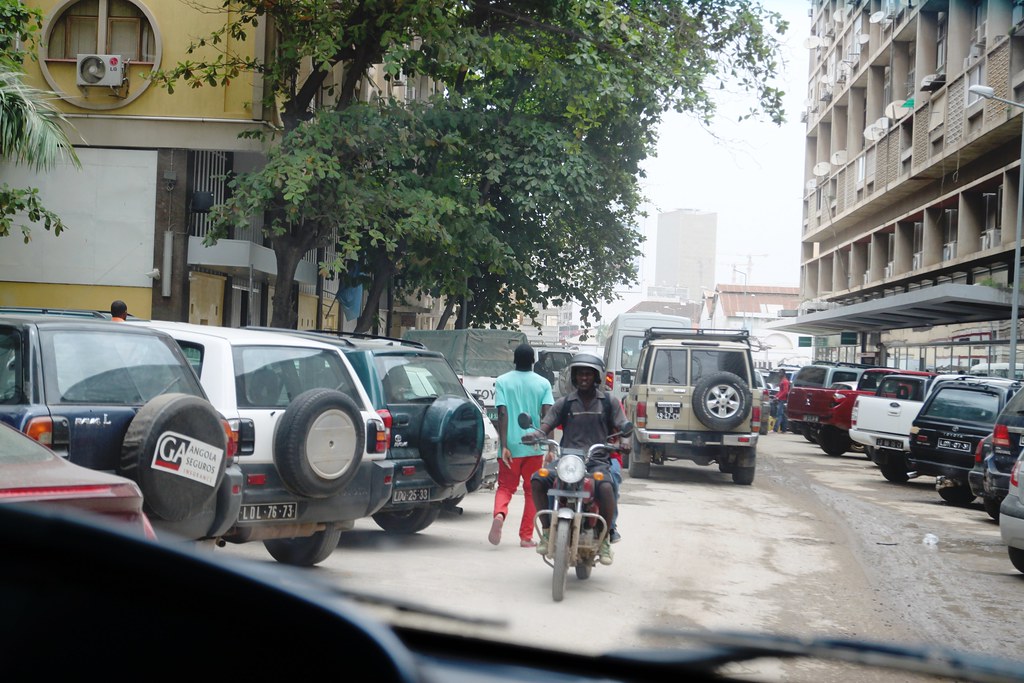 20110401 Angola, Luanda cars park in the street for la… Flickr