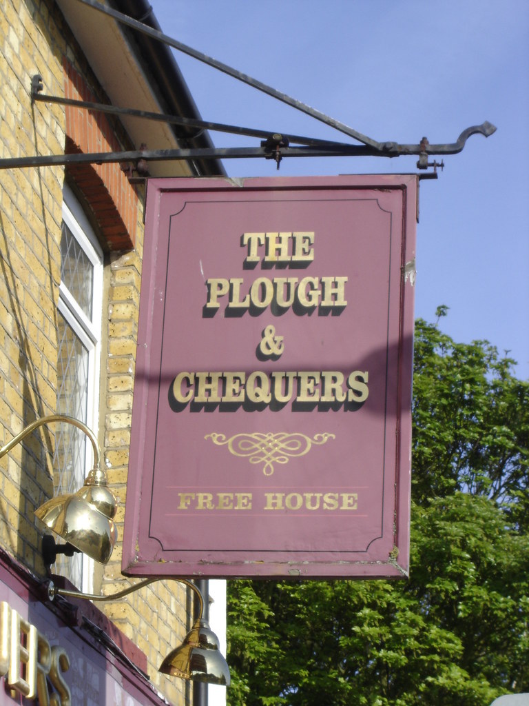 The Plough & Chequers (sign), Gad's Hill, Gillingham, 2011… Flickr