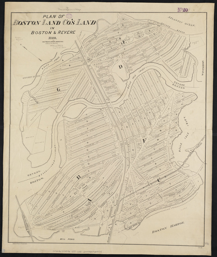 Plan of Boston Land Co's land in Boston & Revere Zoom into… Flickr