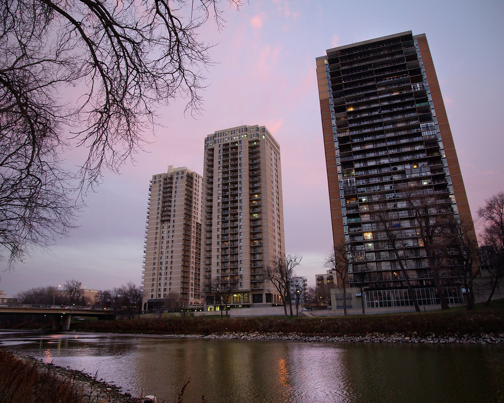 Village Highrises Osborne Village, Winnipeg, Manitoba. Bryan Scott