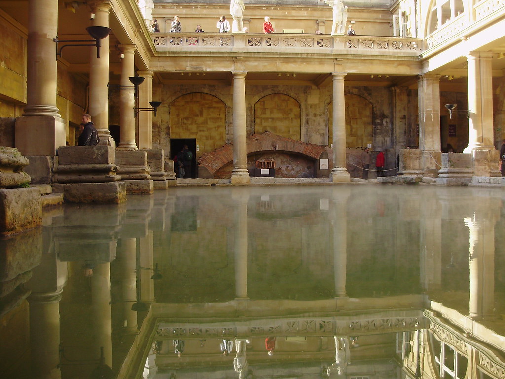 the ancient roman baths at bath steam on the water catz5555 Flickr
