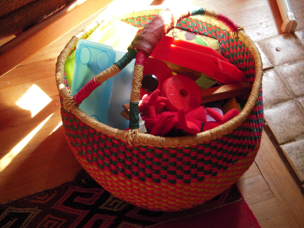 Basket full of toys... In my house whenever I get a basket… Flickr