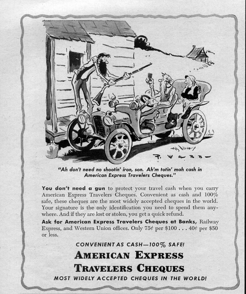 American Express Ad, 1949 From the July 4, 1949 edition of… Flickr
