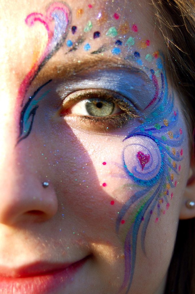 Painted Face The shadow annoys me. It was late afternoon a… Flickr