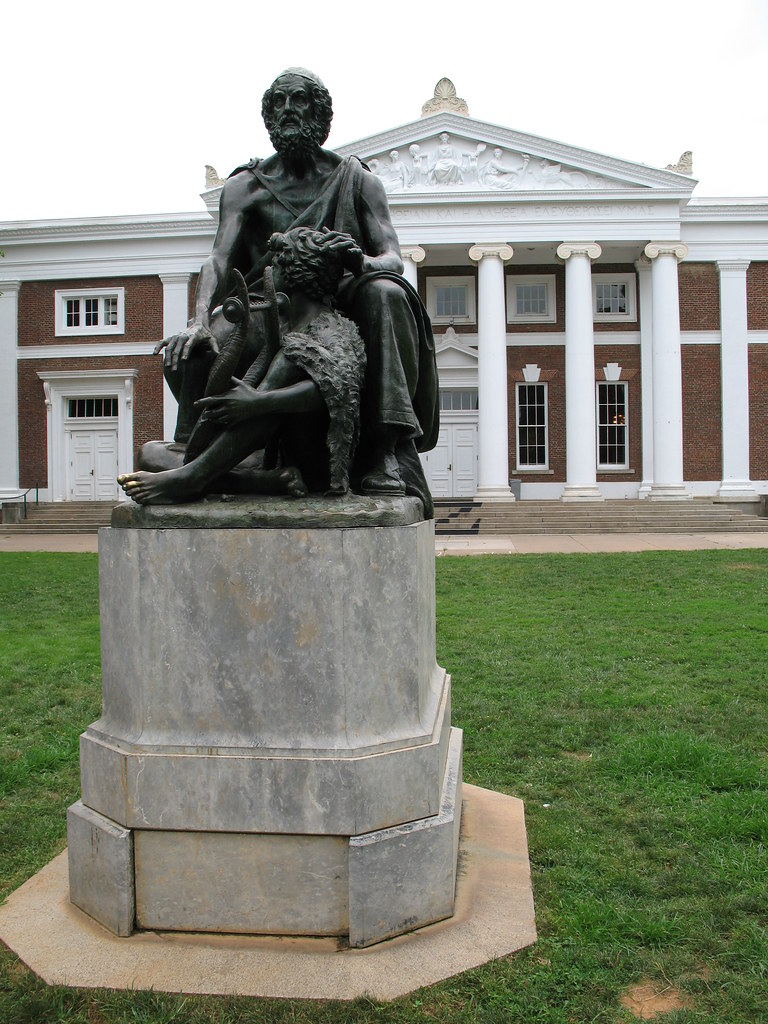 UVA Blind Homer Statue "Blind Homer With His Student Guide… Flickr