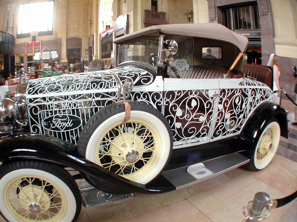 Wrought Iron Ford Model A Hope it has a heater! Flickr