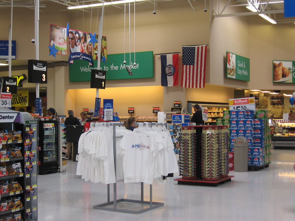 walmart_5822 4th of July inside a Walmart in Kansas City, … Flickr