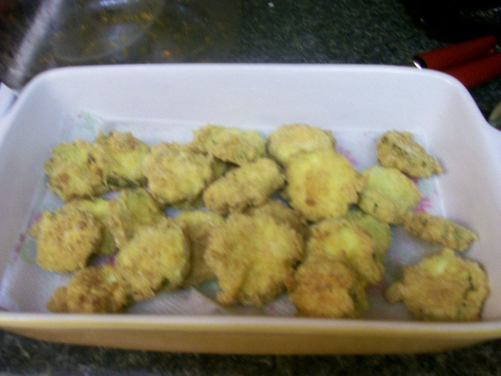 Cornmeal Battered Zucchinii redtressgoddess Flickr