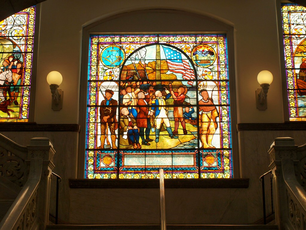 2nd Floor Stain Glass City Hall Cincinnati, Ohio June 2008… Flickr