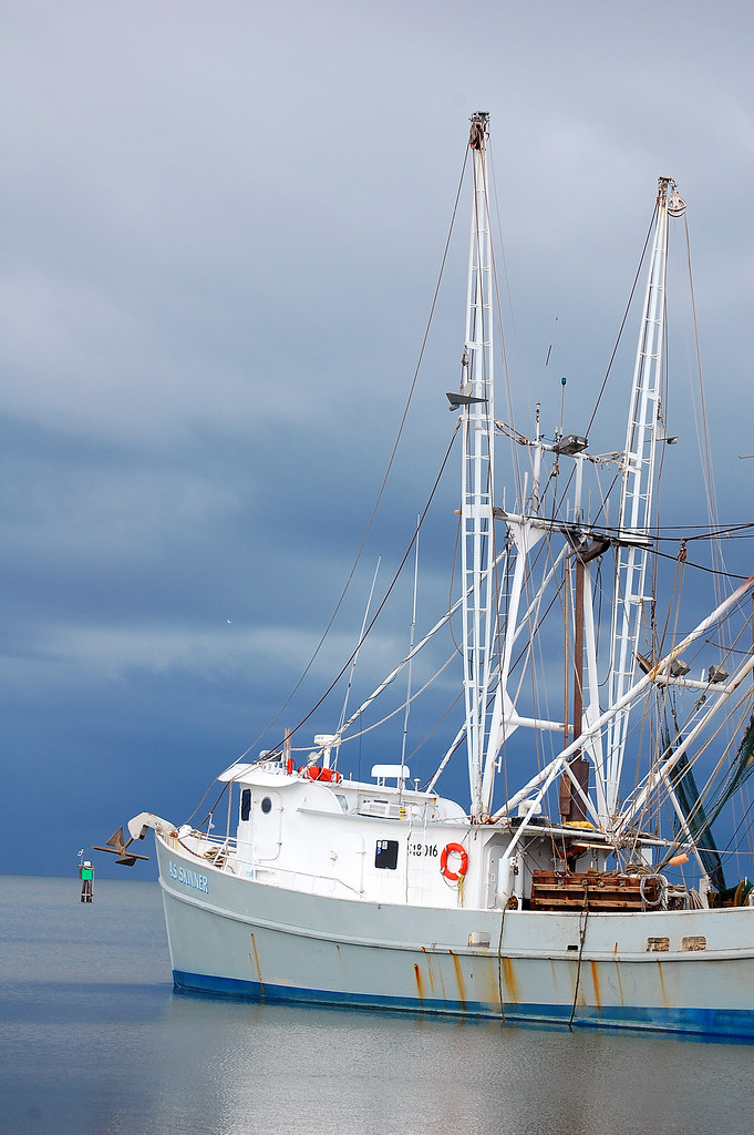 Shrimp Boat Local seafood market vessel. Dauphin Island, A… Ryan