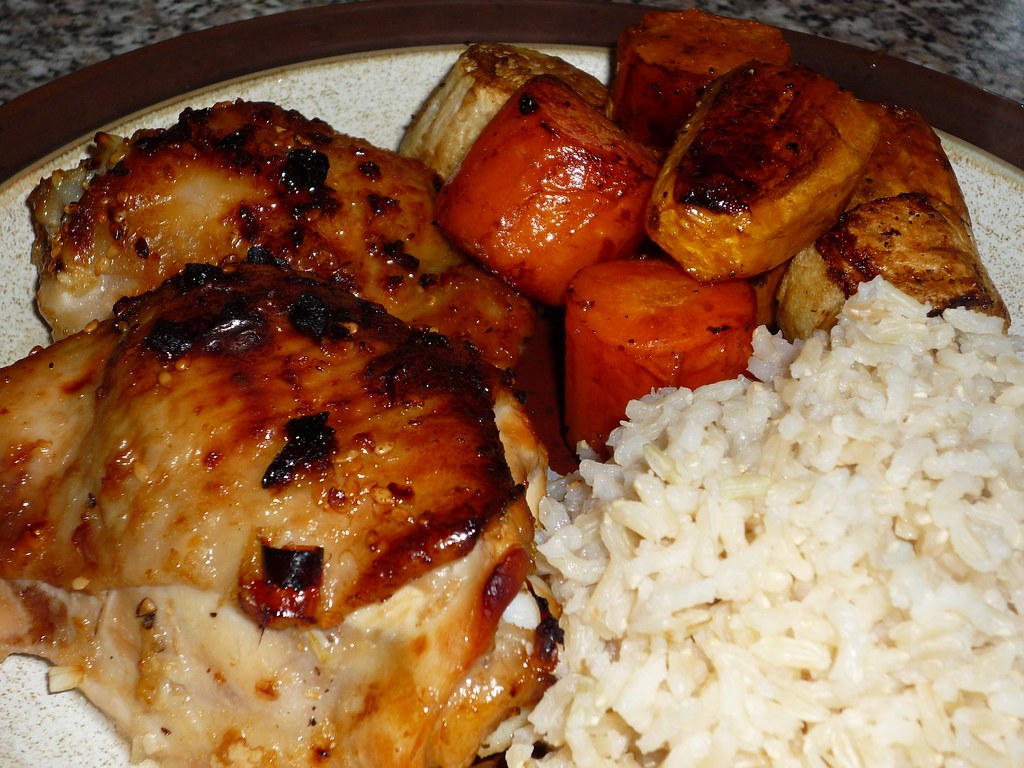 LimeGinger Chicken with Roasted Root Vegetables Marinate … Flickr