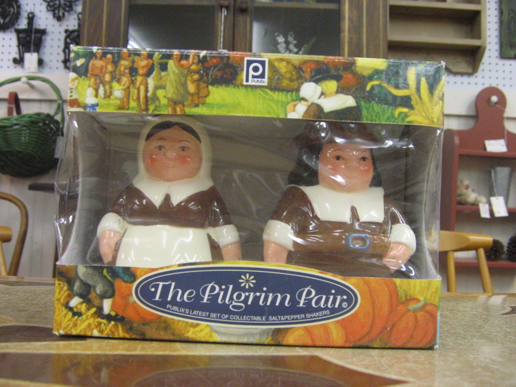 New Publix The pilgrim Pair Salt and Pepper shakers Inv 3… Flickr