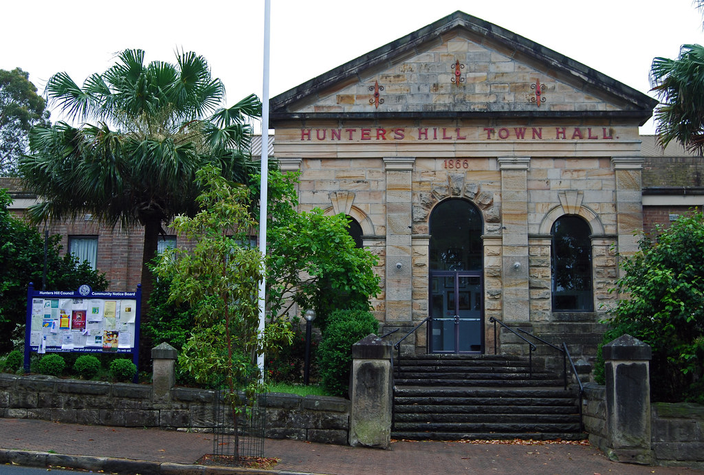 Hunters Hill Town Hall, 1866 The old sandstone town hall i… Flickr
